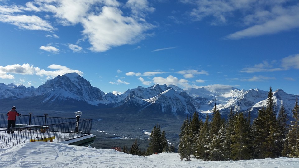 View of snow-capped mountains